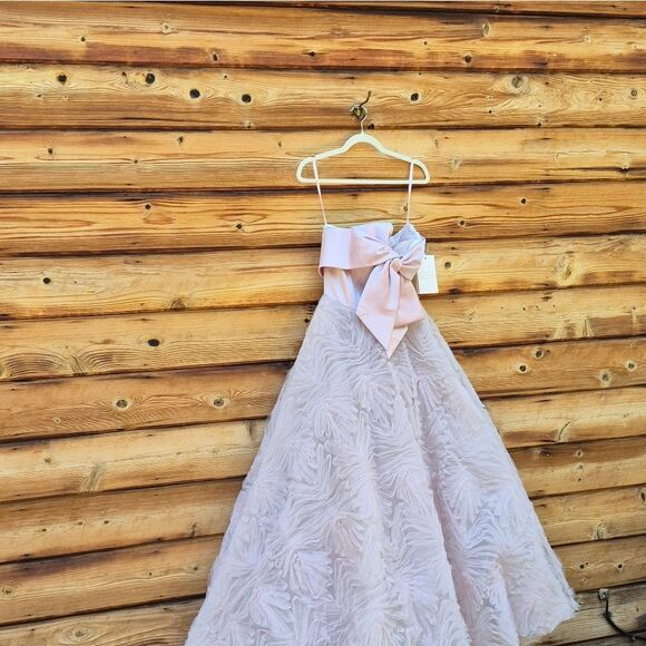 MAC DUGGAL 20584 Strapless Front Bow Knot Tulle Gown Dress - Picture 4 of 14